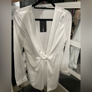 Fashionnova Sugar Free Satin Mini Dress